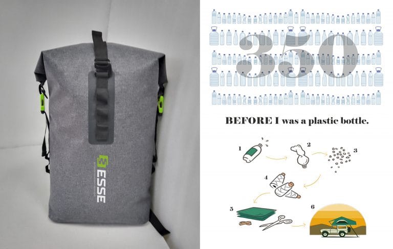 Recycled waterproof bag 25 4