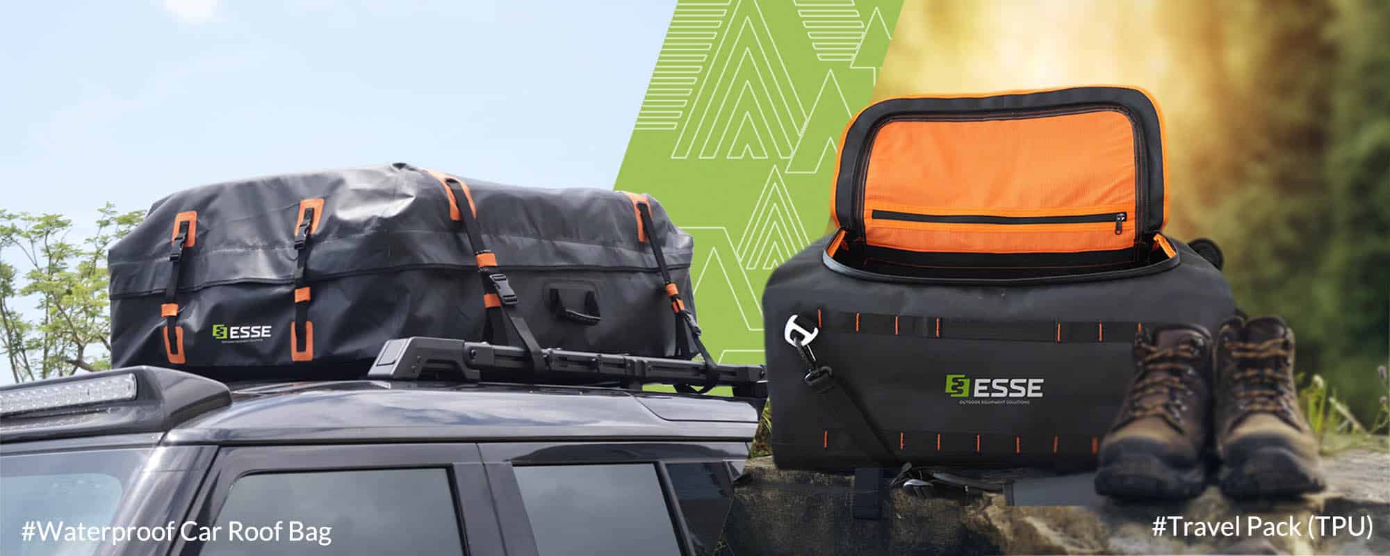 Pack your camping plans into our bags. 2