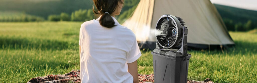 NEW! High-Performance Misting Fan, Beat the Heat in Style