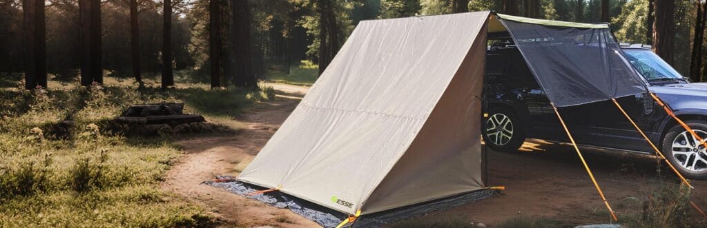 Get More with Your Awning: Semi-Mesh Walls Storage Room Included