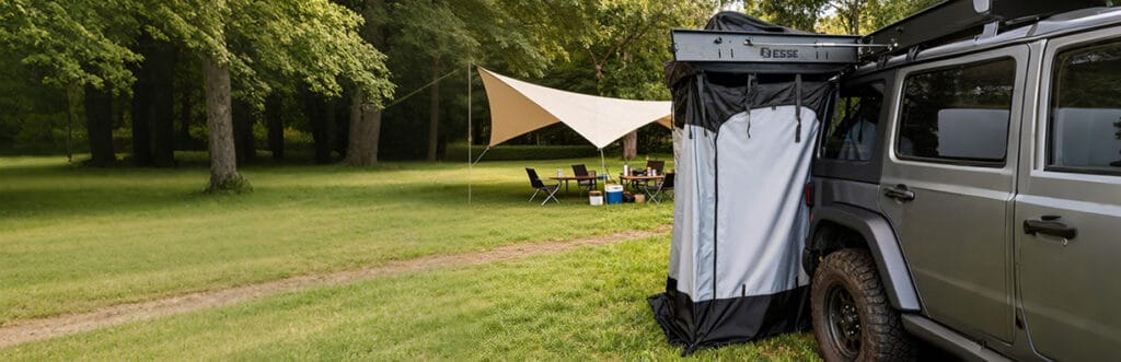 Special Combo Offer: ESSE Shower Tent Pivot Arm