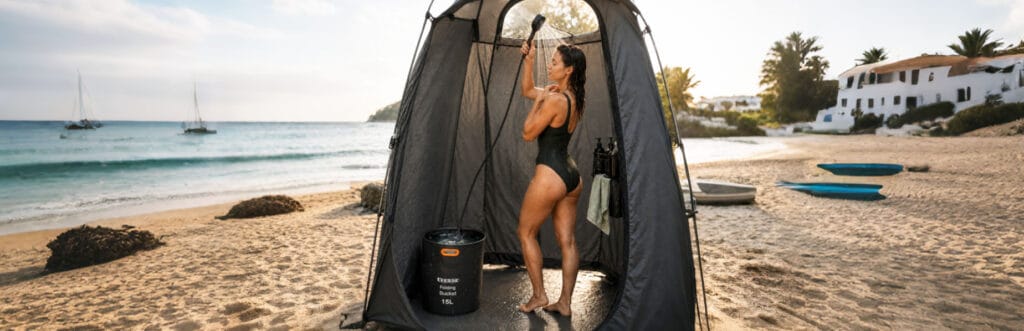 New Product Launch: Rechargeable Outdoor Shower Combo