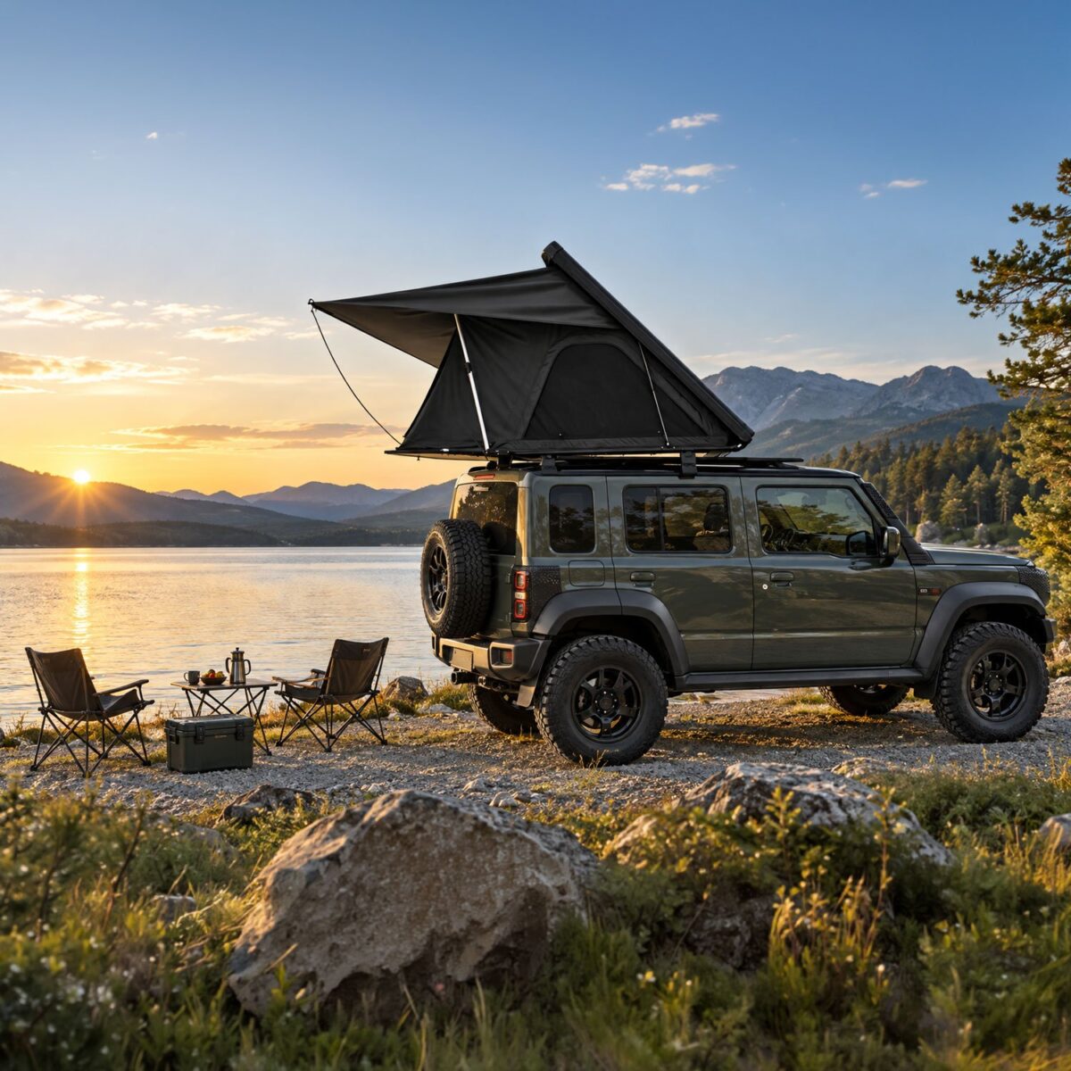 Supra Trail 90 hard shell roof top tent