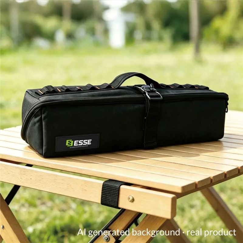 ESSE Magnet Tool Bag on a camping table