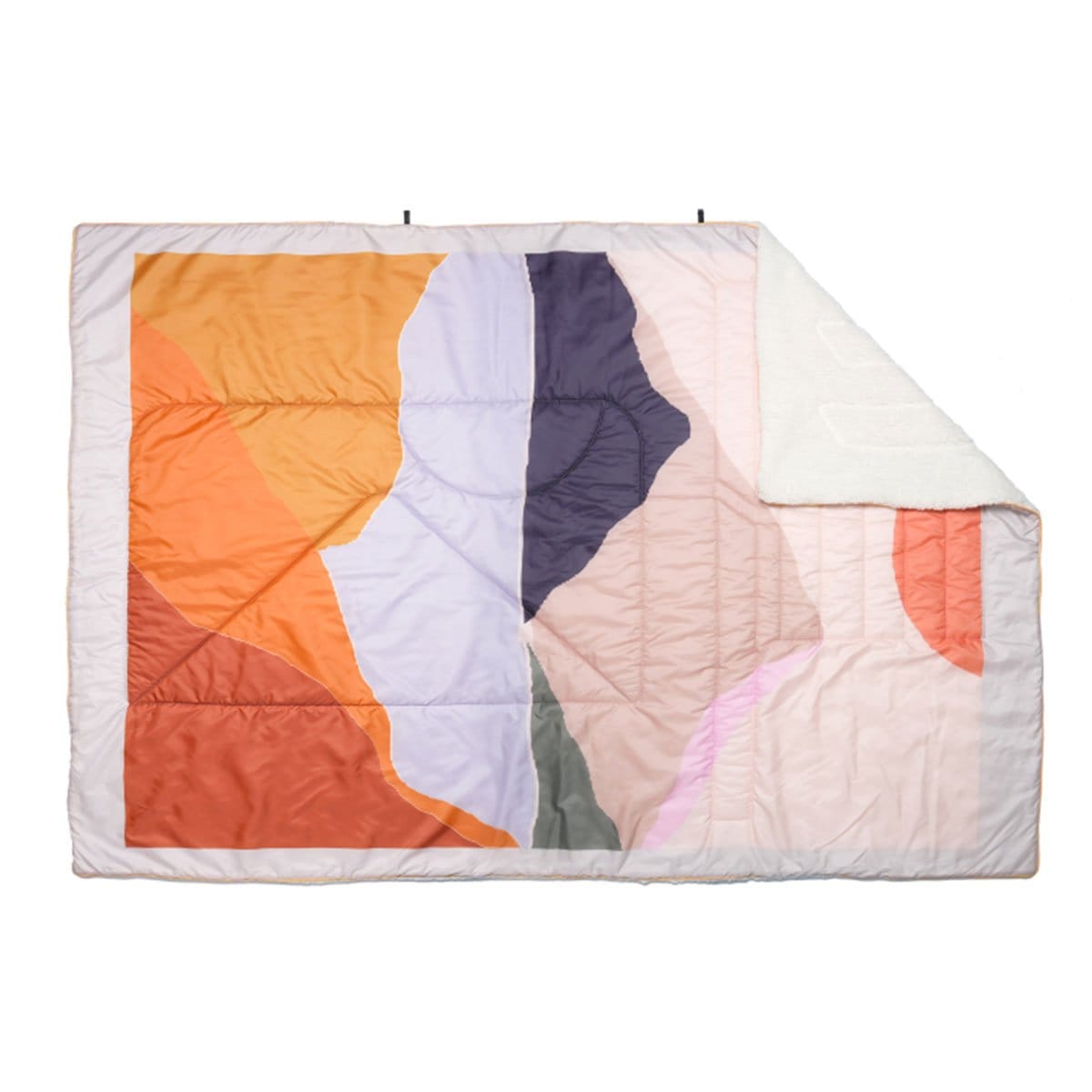 Sherpa Multi-Function Outdoor Blanket with soft fleece lining